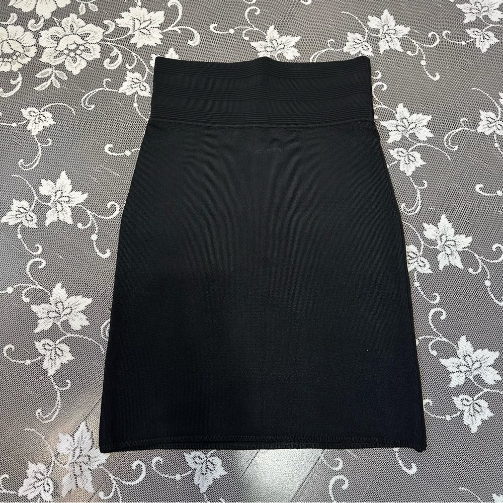 Jean Paul Gaultier 90’s Black High Waisted Bandage Mini Skirt Sz Small - Picture 3 of 16
